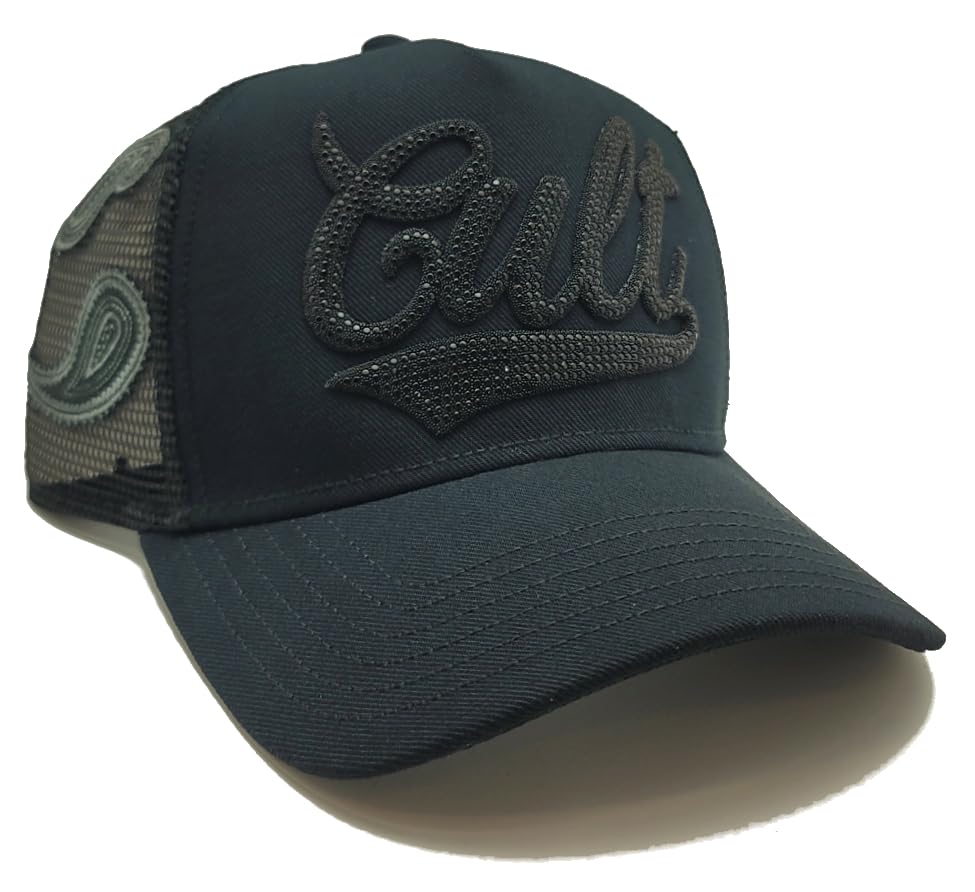 Image of Cult of Individuality New Luxe Paisley Trucker Black Era Snapback Hat