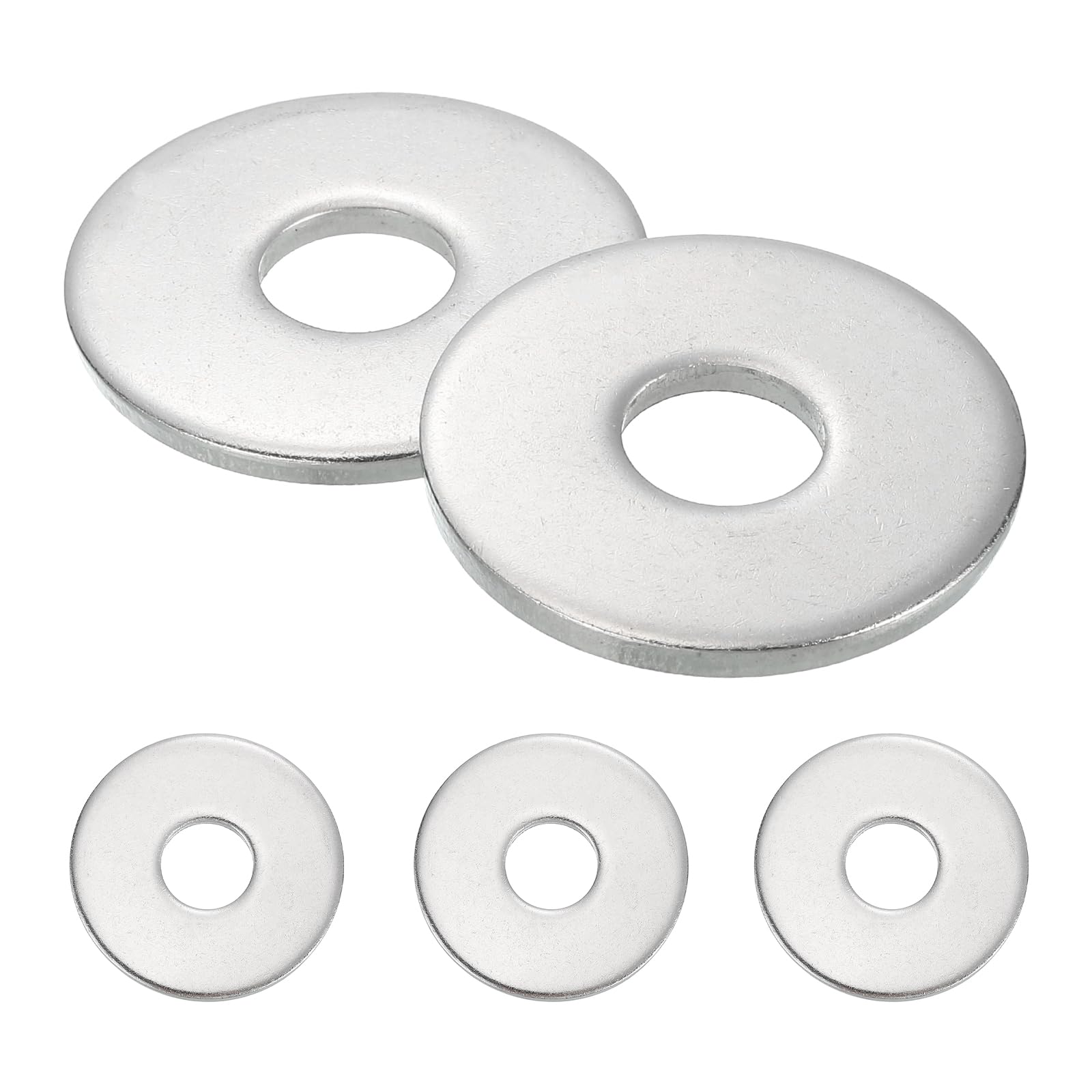 MECCANIXITY 2 Pcs M12 Stainless Steel Flat Washers Round Assortment Parts Spacers Assorted for Screws, Bolts, Plumbing, Automotive, Electrical 13mm ID