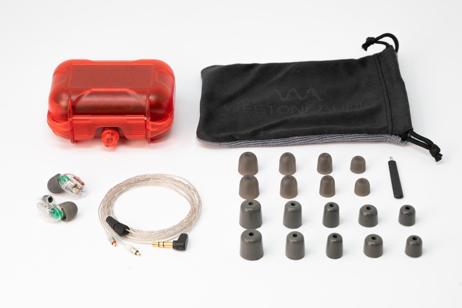Westone Audio Pro X30 - Auriculares IEM con Triple Controlador de Armadura balanceada - Cable T2 Desmontable, Ambiente pasivo, IEM para músicos y Artistas, Auriculares cómodos - Transparente