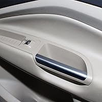 Vista 2 de Reposabrazos interior delantero tirador de la manija de la puerta compatible con F-ord Escape 2013-2019 (lado derecho del pasajero, plateado)