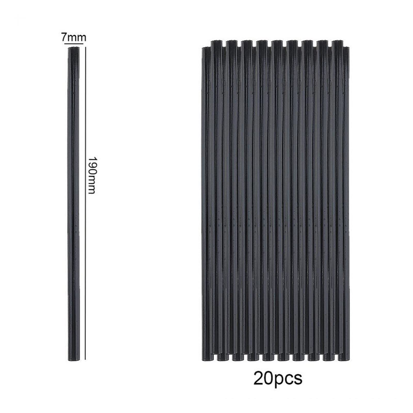 Bastoncini per pistola per colla a caldo, Colla a caldo con stick di colla siliconica nera for 7 mm 11(11x270mm,100pcs)