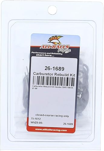 Miniatura 4 de All Balls Racing Kit de reconstrucción de carburador 26-1689 compatible conreemplazo para Honda CBR1100XX 1997-1998