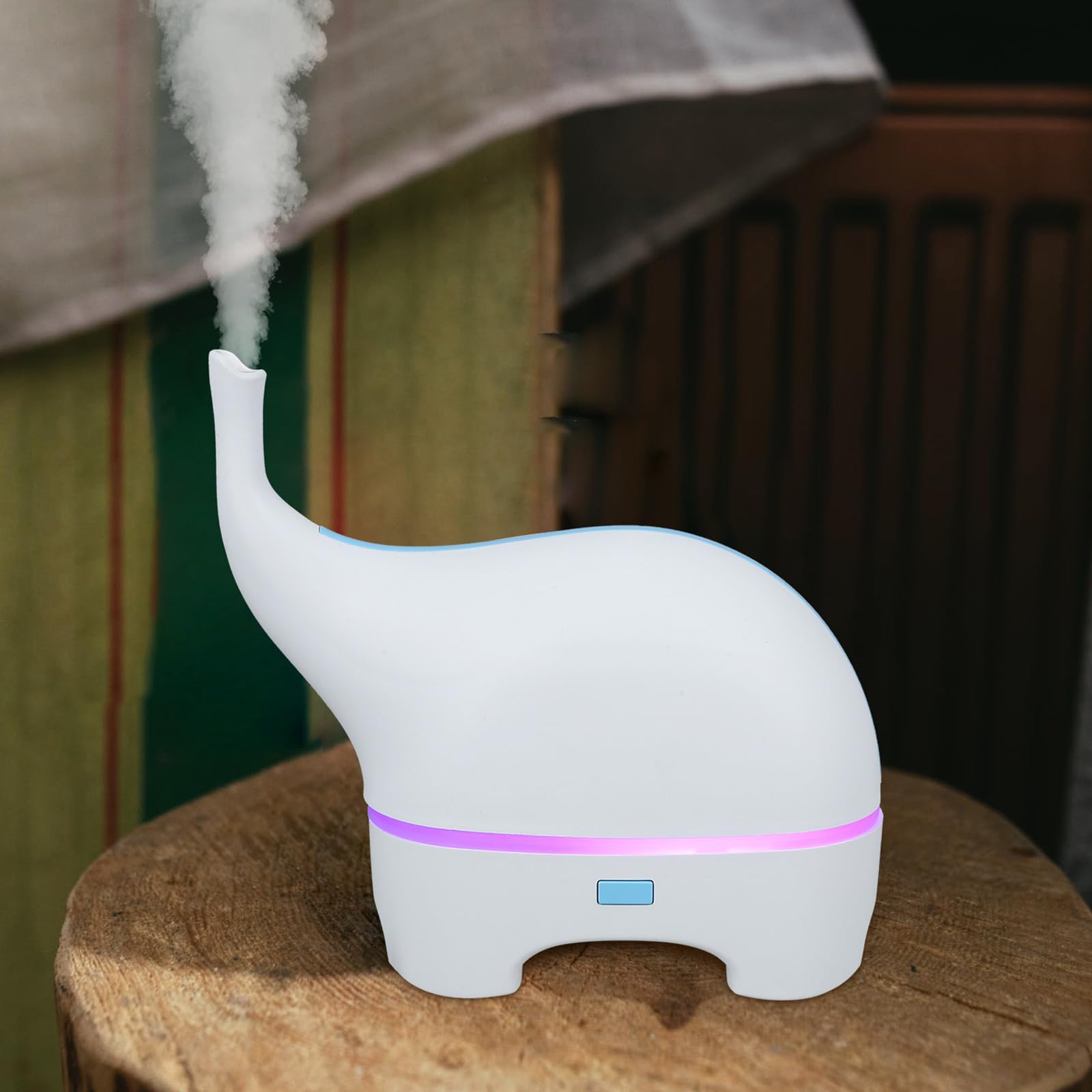 Umidificatore Diffusore Portatile Luce Notturna, Usb, Bianco
