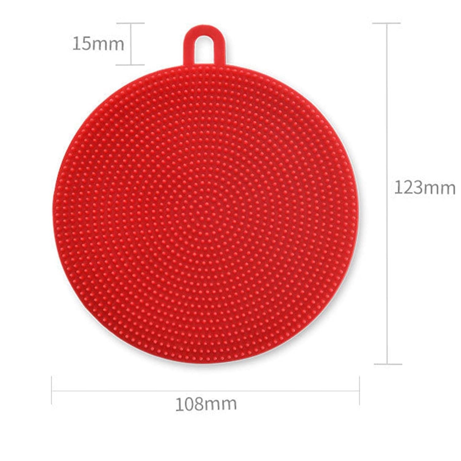 Apritec Silicone Dish Scrubber Sponge Mildew Free, Non Stick, Heat Resistant Kitchen Cleaning Supplies Sponges Multicolor 4