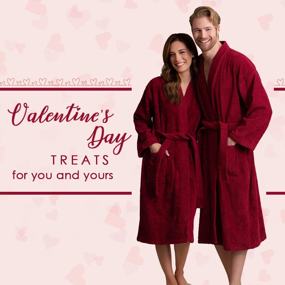 Women's Turkish Terry Kimono Style Bathrobe - 100% Turkish Cotton Robe for Women - Comfortable & Absorbent - Soft & Cozy Wear - Image 6