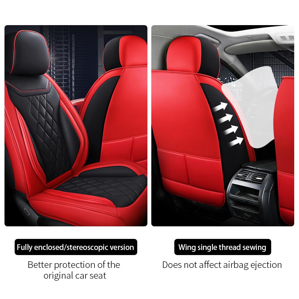 5 Seat Covers for Jeep Gladiator 2020-2024 Nappa Leather Car Seat Covers Car Seat Cushions Waterproof Soft Car — view 3