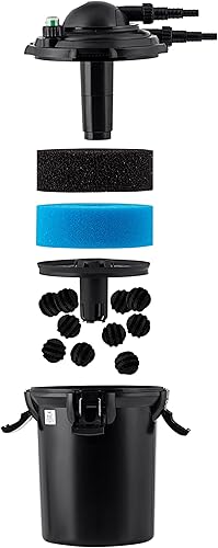 Miniatura 13 de Alpine Corporation Filtro de presión Bio-Pure de 15" de alto para estanques, 1,000 galones