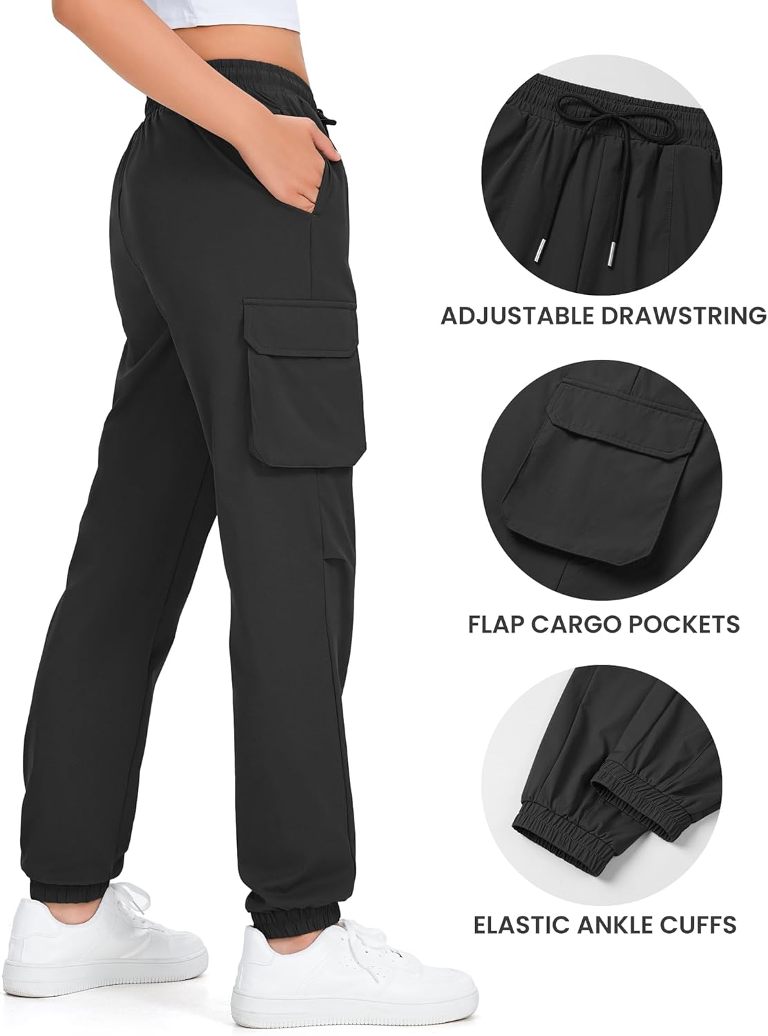 Girls Cargo Pants Waterproof Joggers Hiking Pants for Girls Teen Clothes Size 7-14 Years - Image 5