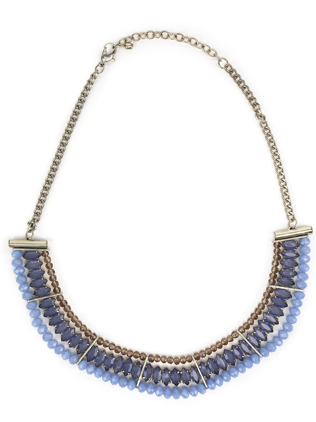 PRITA Blue Beaded Stone Studded Gold-Plated Necklace (B0BVVMB7YP) Amazon Price History, Amazon Price Tracker