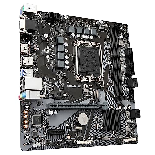 GIGABYTE H610M H Carte Mère Prend en charge les processeurs Intel Core 14e génération VRM numérique hybride 6+1+1 jusqu'à 5600MHz DDR4 OC 1xPCIe 3.0 .2 LAN GbE USB 3.2 Gen 1 Neuf - vue 6