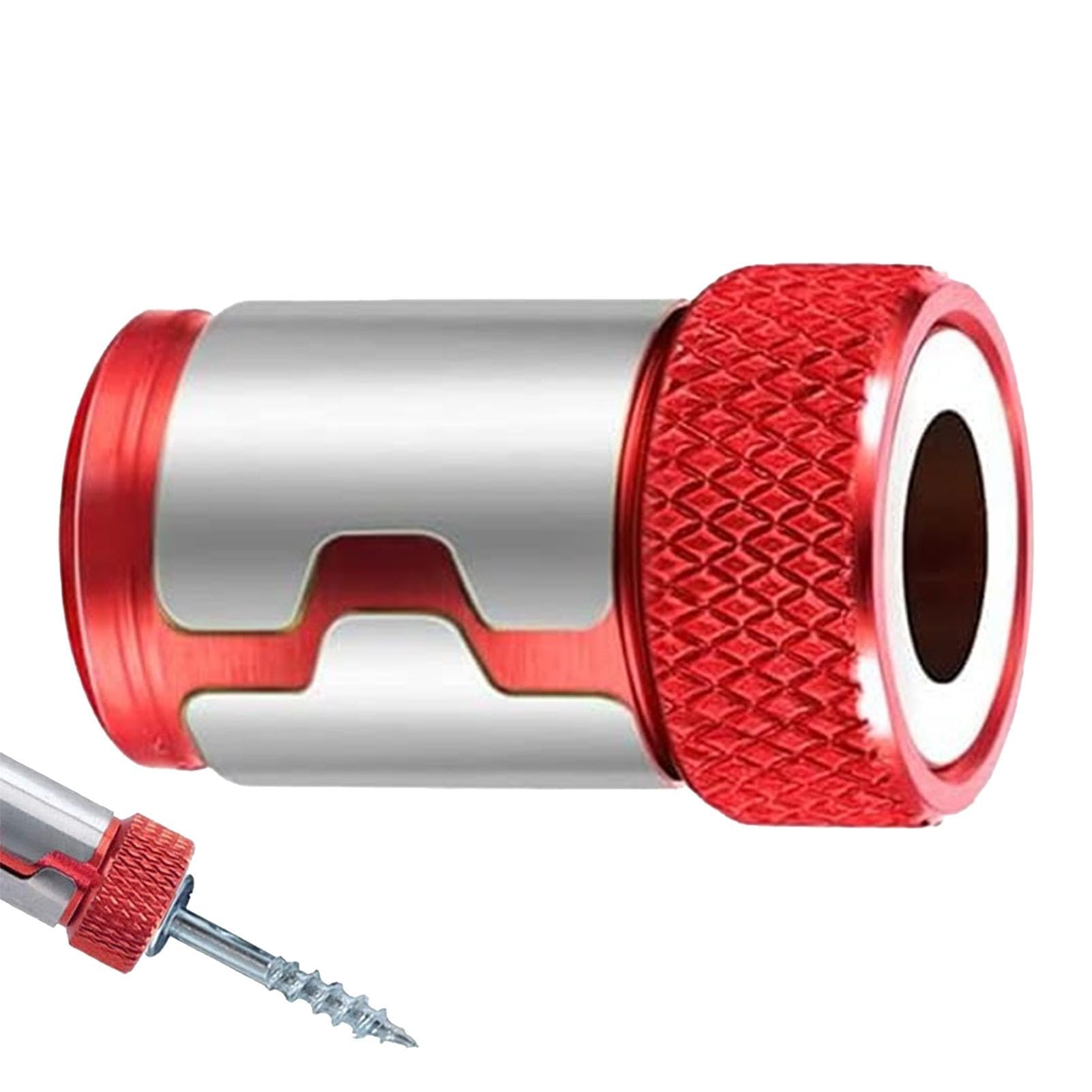 Bague Magnétique Pour Tournevis – En Alliage D'aluminium, Hexagonale, Pour Changement Rapide D'embouts