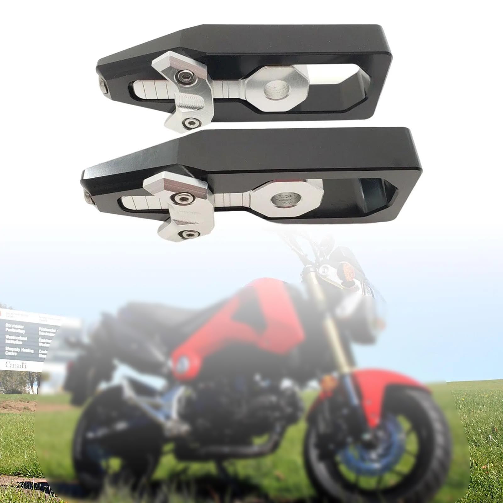 Kit De Réglage De Chaîne De Moto, 2 Pièces, Tendeur De Bobine De Bras Oscillant D'essieu pour Grom 125