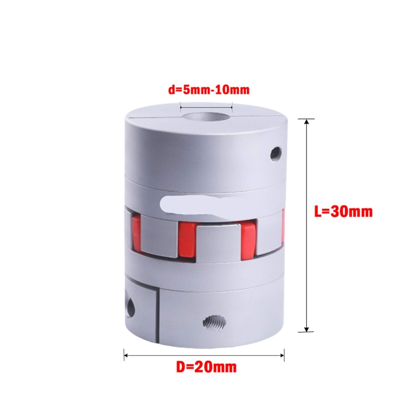 SUOFEILAIMU-PHONE CASE Metal Coupler Aluminium Flexible Shaft Coupling D20 L30 for Motor Connector Flexible Coupler 5mm to 8mm (Inner Diameter : 9X10)