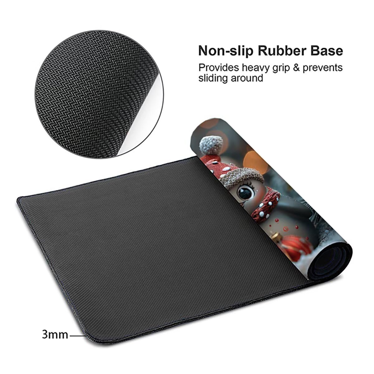 Tappetino per Mouse Gaming XXL 1200x600x3mm – Ufficio Mousepad Grande Migliora la Velocità e la Precisione Tenuta Stabile Sottomano per Ufficio e Casa Accessori Scrivania Animale Pinguino LMDT15210