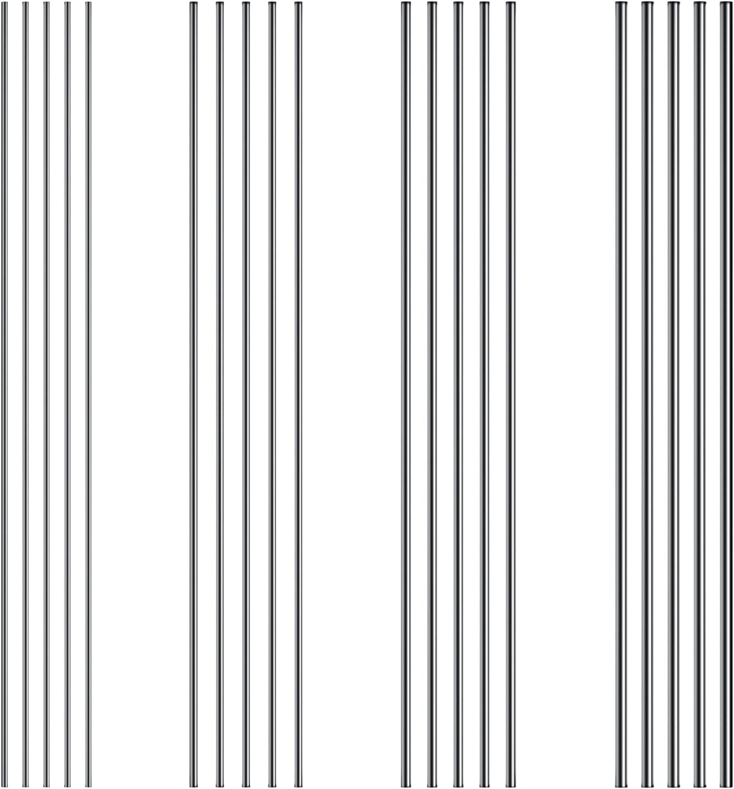 10 PCS 30CM Stainless Steel Solid Round Rods (diameter: 1.5mm)