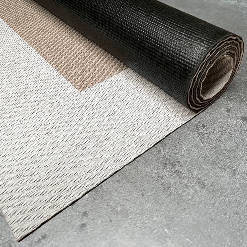 STORESDECO Tapis Vinyle Tissé Premium Haute Qualité Lavable Antidérapant Extra-Plat Résistant et Facile à Nettoyer pour Cuisine, Salon, Couloir,...
