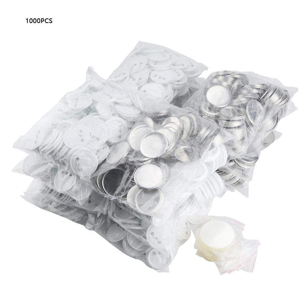 1000 sztuk przypinek 58 mm, plakietka DIY Blank Pin znaczki, 58 mm części z agrafką bezpieczeństwa, do maszyny do przypinania