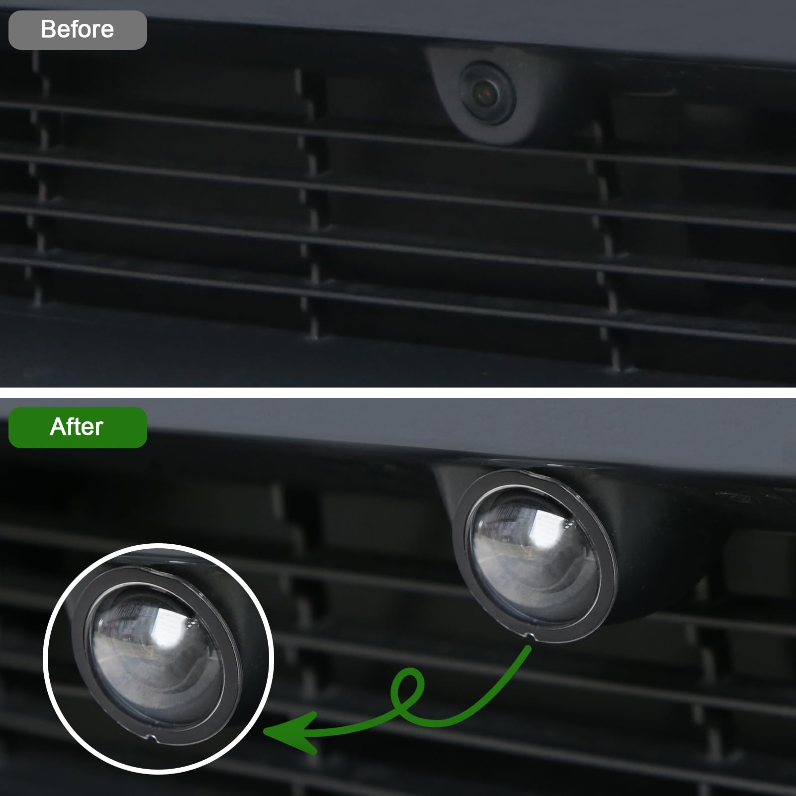 Protection d'Objectif en Duo pour Tesla Model Y Juniper/Modèle YL 2025-2026, Compatible avec Caméra Avant et Arrière, Étui de Protection pour Caméra X3