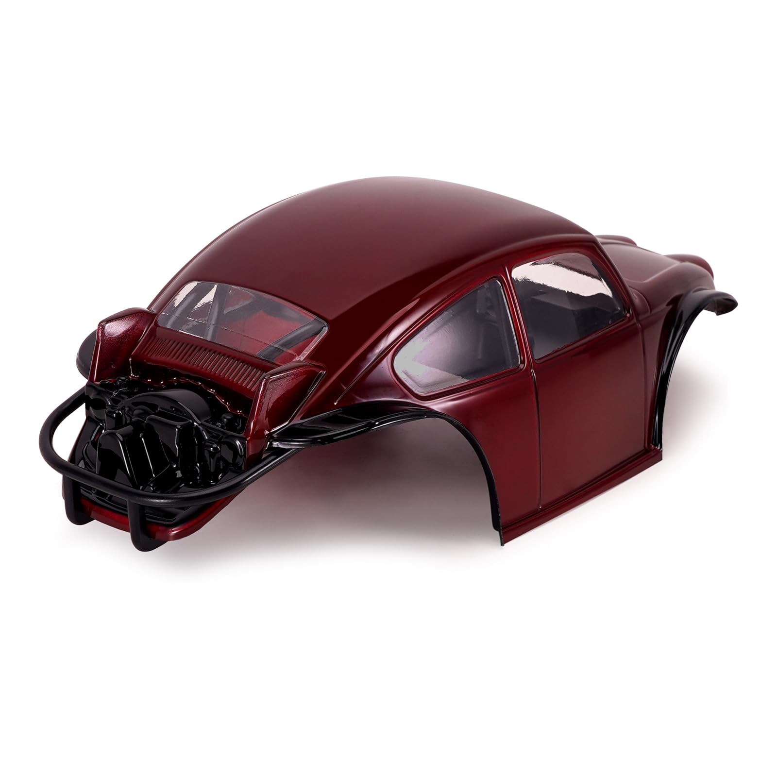 INJORA BUG18 Body with Interior for 1/18 TRX4M Universal LCG Chassis, Burgundy, 219.3 x 103.8 x 69 mm - Image 4