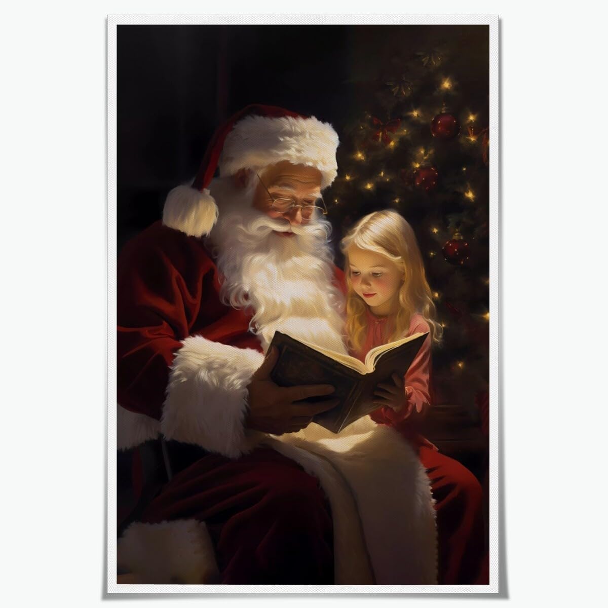 Trendy christmas canvas wall art vintage posters for room