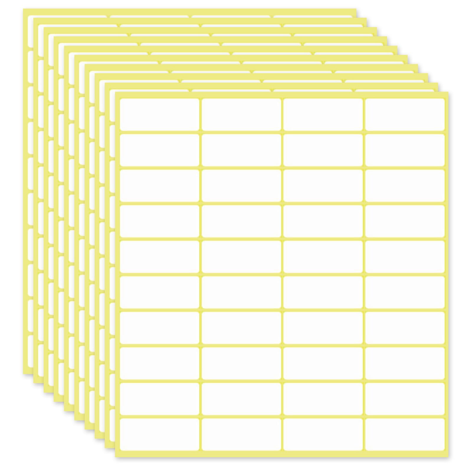 White Stickers Labels