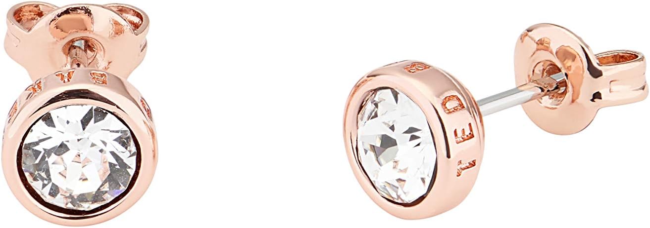 Sinaa Crystal Stud Earrings - Silver or Rose Gold Tone Options