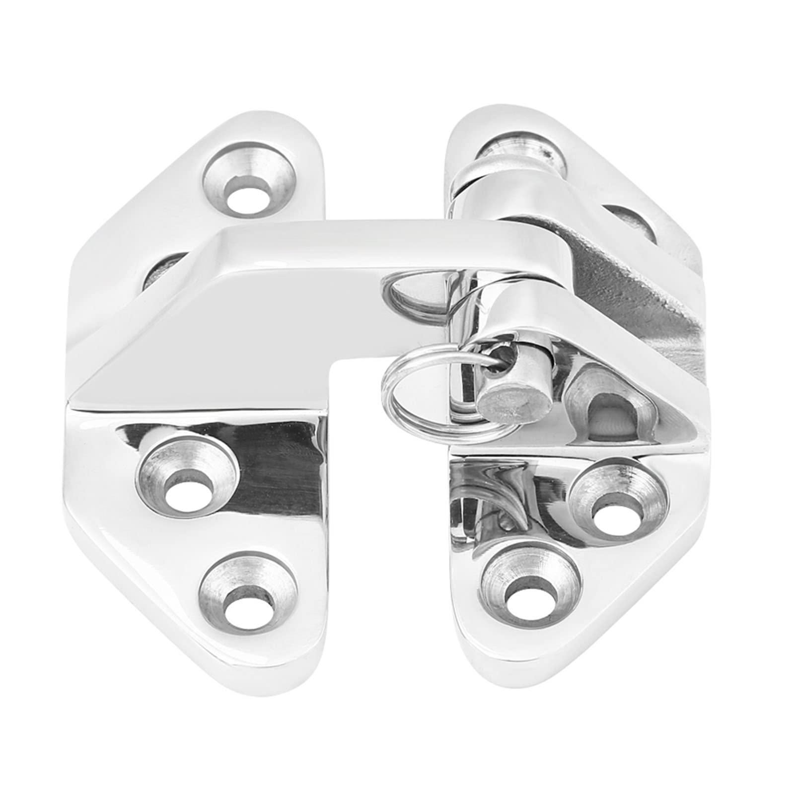 AMAKO Stainless Steel Hinges, Universal Heavy Duty Marine Grade Hatch Long Hinge with Removable Pin Ship RV Accessories Yacht Hardware, for Boat Yacht ect
