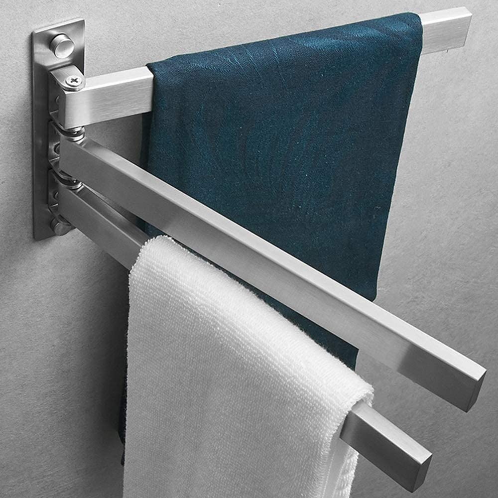 Porta Asciugamani Portasciugamani Girevole Cromato Porta Asciugamani Da Parete In Acciaio Inossidabile Per Bagno E Cucina Con 3 Barre Girevoli Accessori Per Il Bagno
