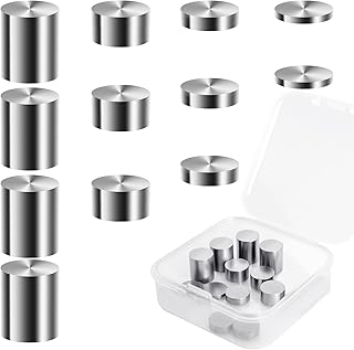 Tungsten Weights 3.25 Ounce 3/8 Inch Incremental Cylinders Car Weights Compatible with Pinewood Car Derby Weights, 12 Pieces, 4 Sizes