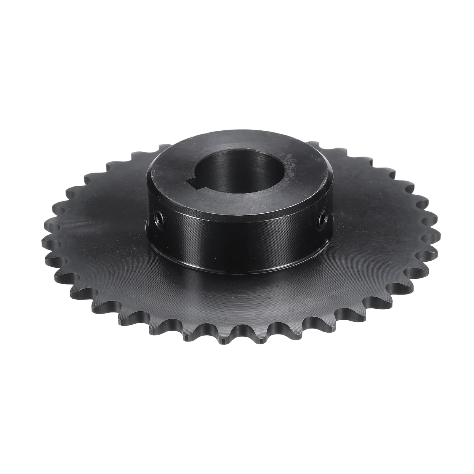 uxcell #35 Chain Roller Sprocket B Type, 1" Bore 36 Tooth Single Strand Chain Sprocket, Carbon Steel, Keyway with Set Screws