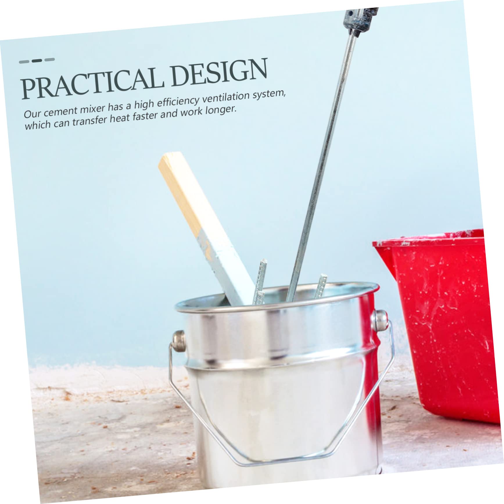 NULYLU Drill Paint Mixer Attachment Electric Hammer Stirring Rod Drywall Mud Mixer Long Attachment Paddle Oil Paint Mixing Sticks