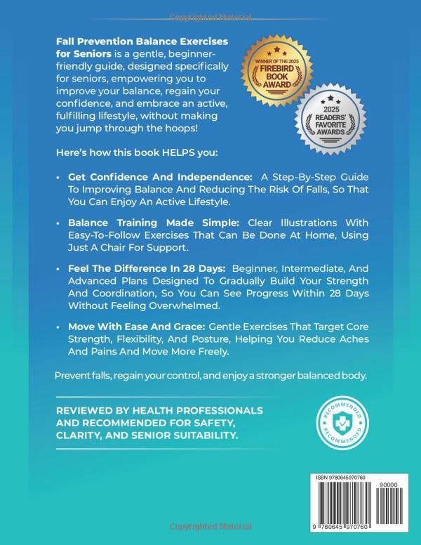 Fall Prevention Balance Exercises For Seniors: Your 28 Day Plan With 100+ Illustrations, Simple Exercises & Large Print Text For Core Strength and Stability In 15-Minutes a Day. (Workout Books) - Image 2