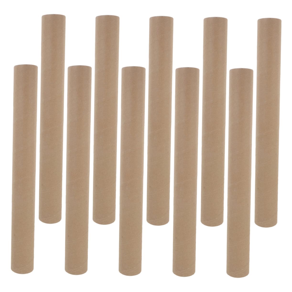 10 Stück Kraftpapier Versandröhren Lang Robuste Papprollen mit Innendurchmesser Recyclebare Kartonröhren für Sichere Lagerung und Versand Plänen Dokumenten
