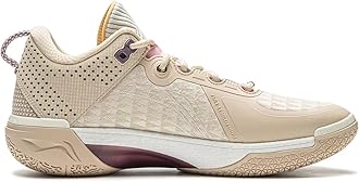 LI-NING Wade Shadow 6 Men's Lightweight Breathable Anti Slip and Rebound Professional Basketball Game Shoes Khaki US 10