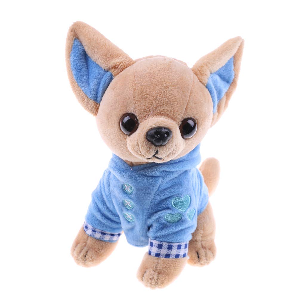 Stuffed Dog Puppy Toy Plush Toy Soft Doll Stuffed Animal Pillow Birthday Gift Present Cute Dog Ornaments Decoration Handicraft House Desktop Decoration Prop, 17cm/6.7"