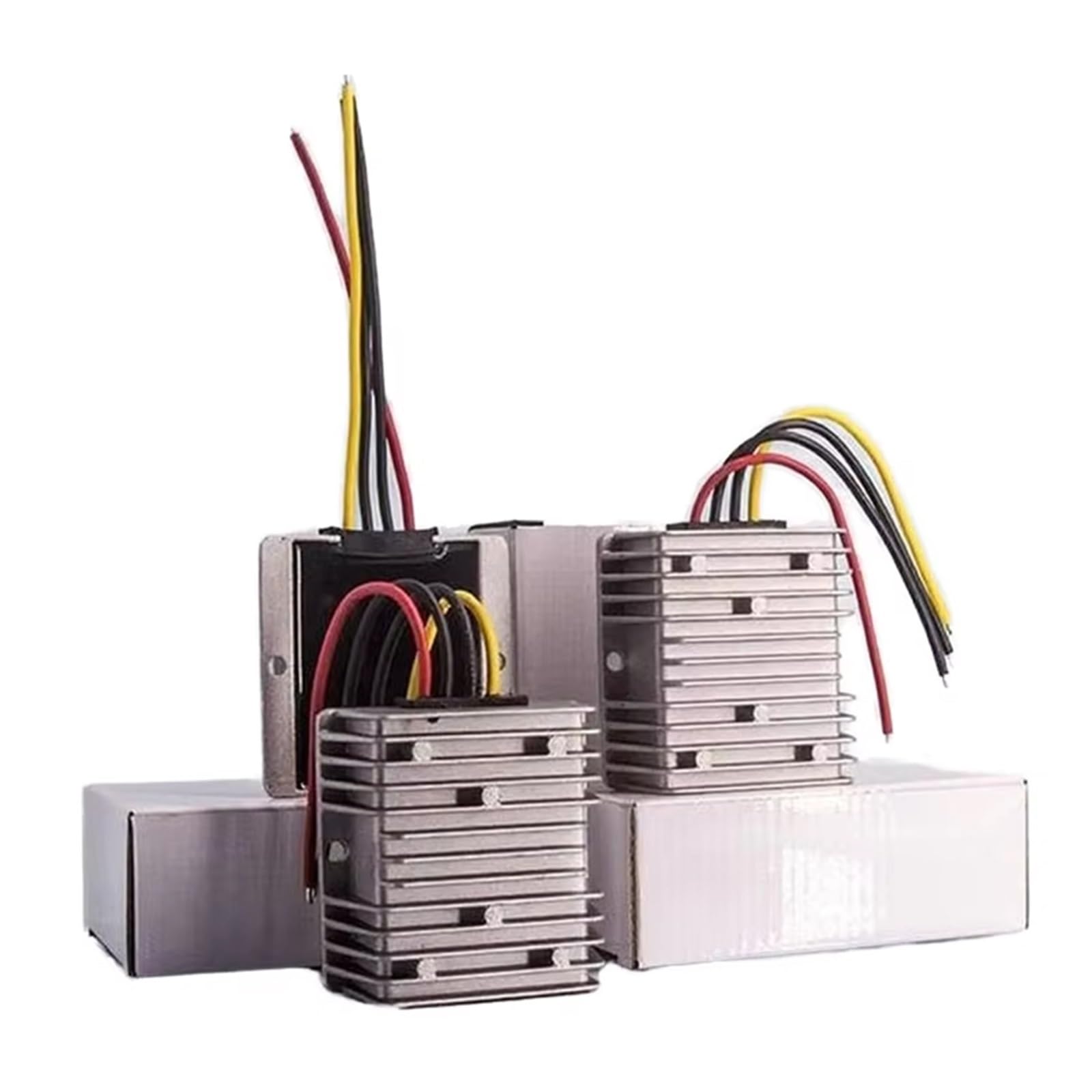 LEOTNNDQ 1PCS Power Supply 24V to 36V DC to DC Converter 18~35V to 36V Step Up Booster Module 36vdc Stabilizer 1A to 75A Switching Waterproof(75A 145Silver)