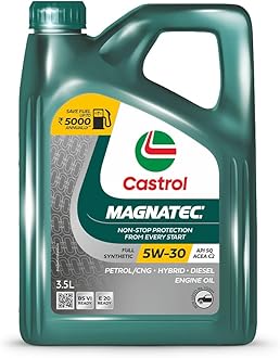 Castrol MAGNATEC 3416662 Stop-Start 5W-30 Full Synthetic Engine Oil for Petro...