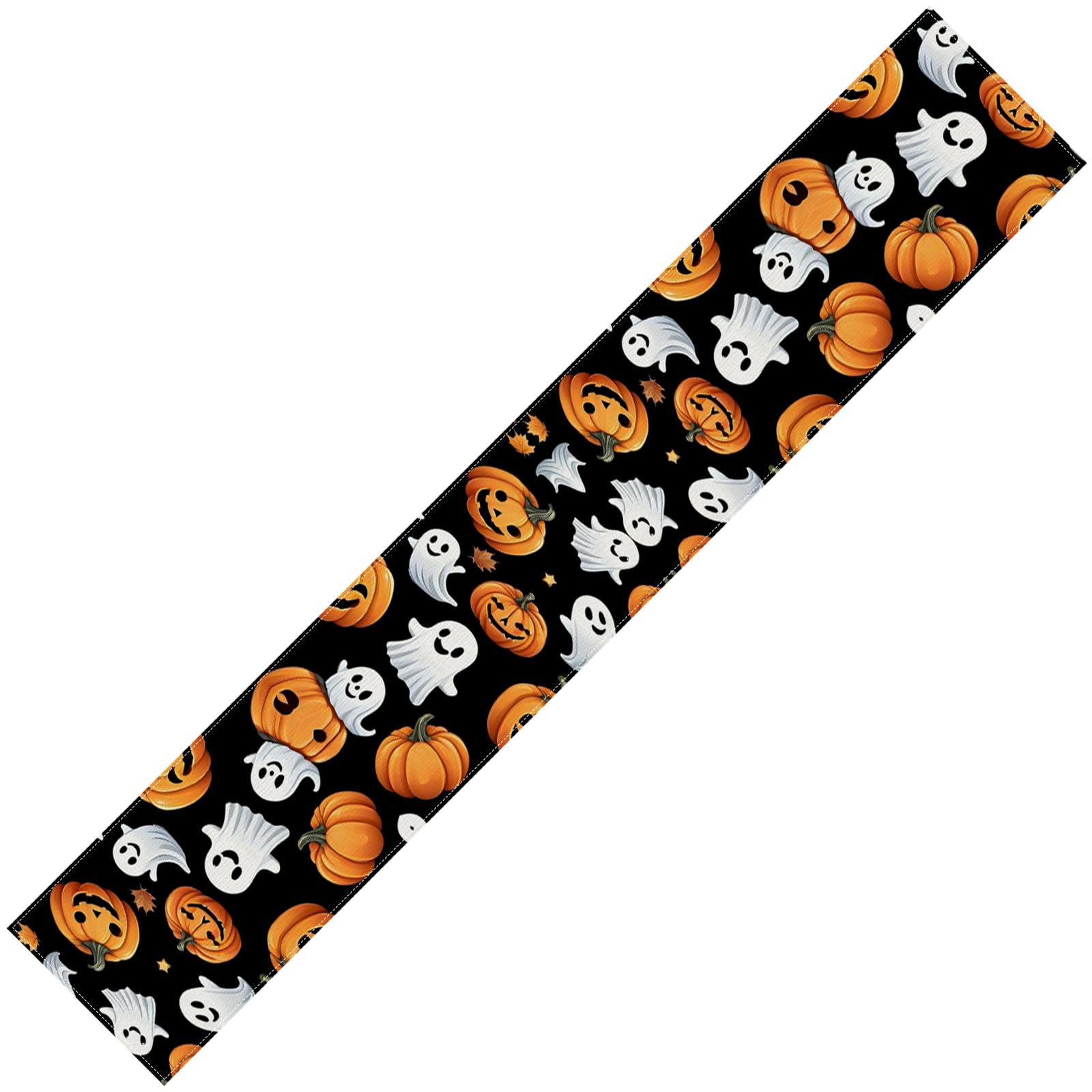 Xjdzineq Horror Party Table Cover Halloweens Decorations Pumpkin Specters Patterns Waterproof Fabric Dining Centerpiece Runner Halloween Party Decorations Halloween Centerpieces for Tables