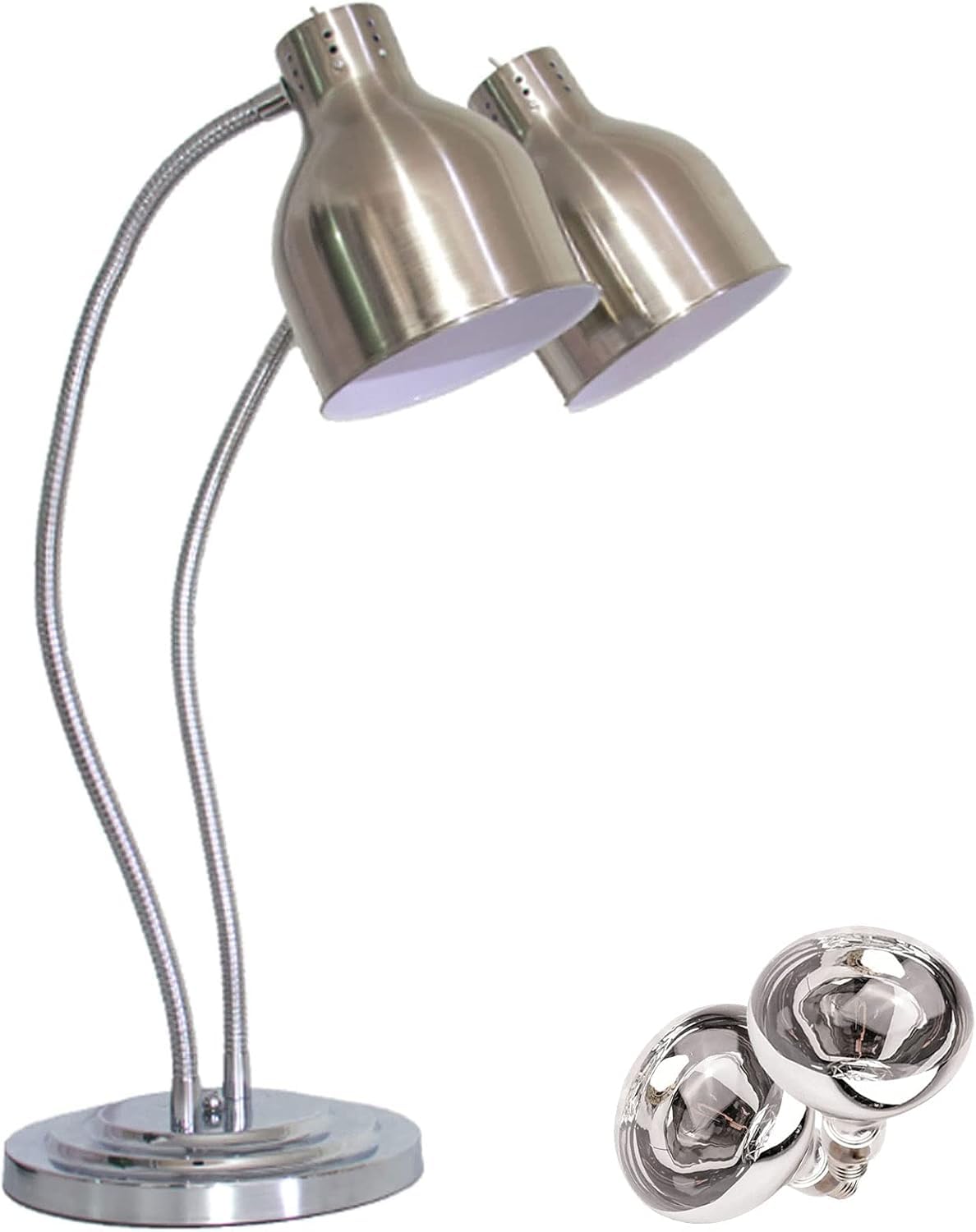 Riscaldamento rapido Lampade for Riscaldamento e conservazione di Alimenti Commerciali, Commerciali e domestiche(Silver)