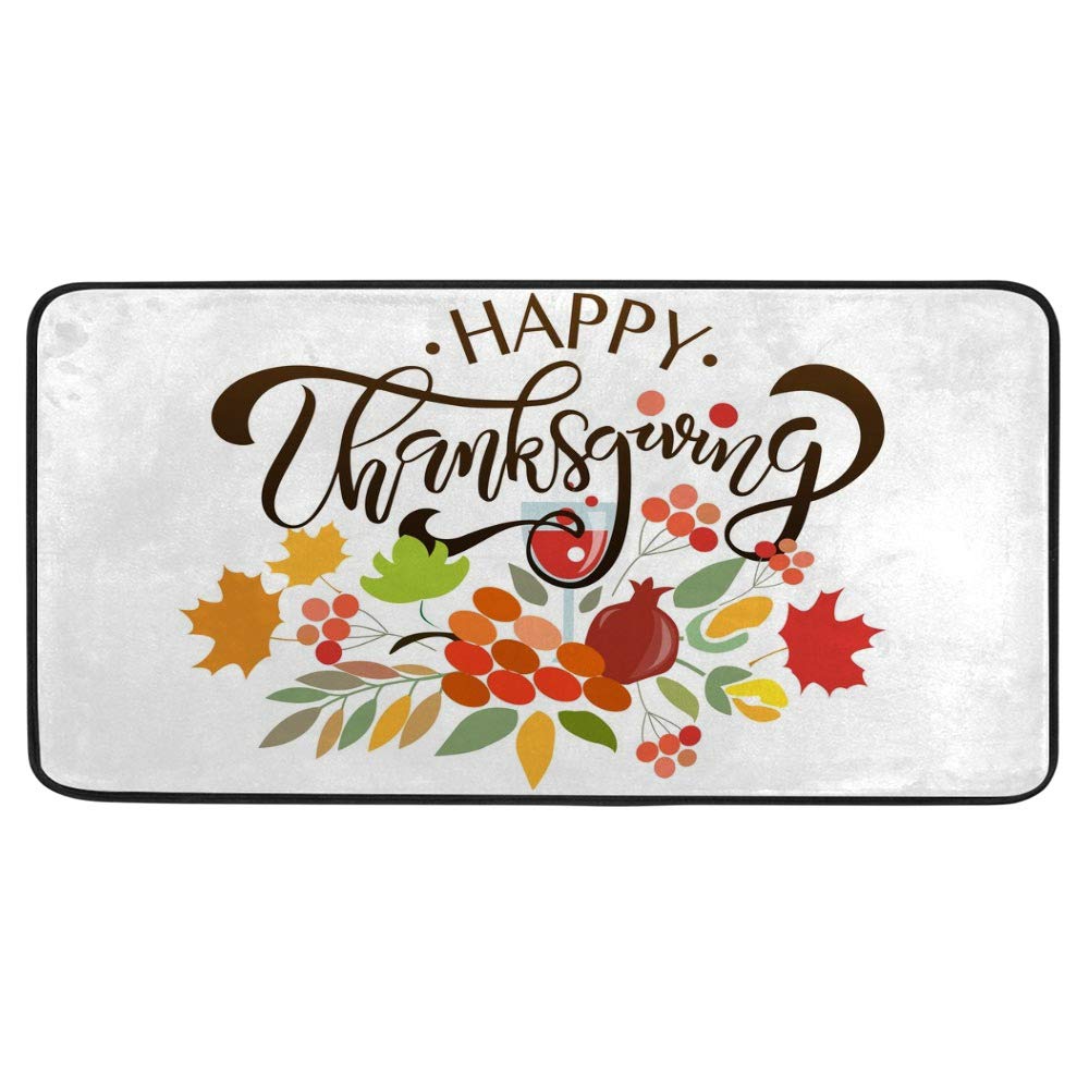 Alfombrillas de cocina de Acción de Gracias decorativas y acolchadas para un hogar cómodo
