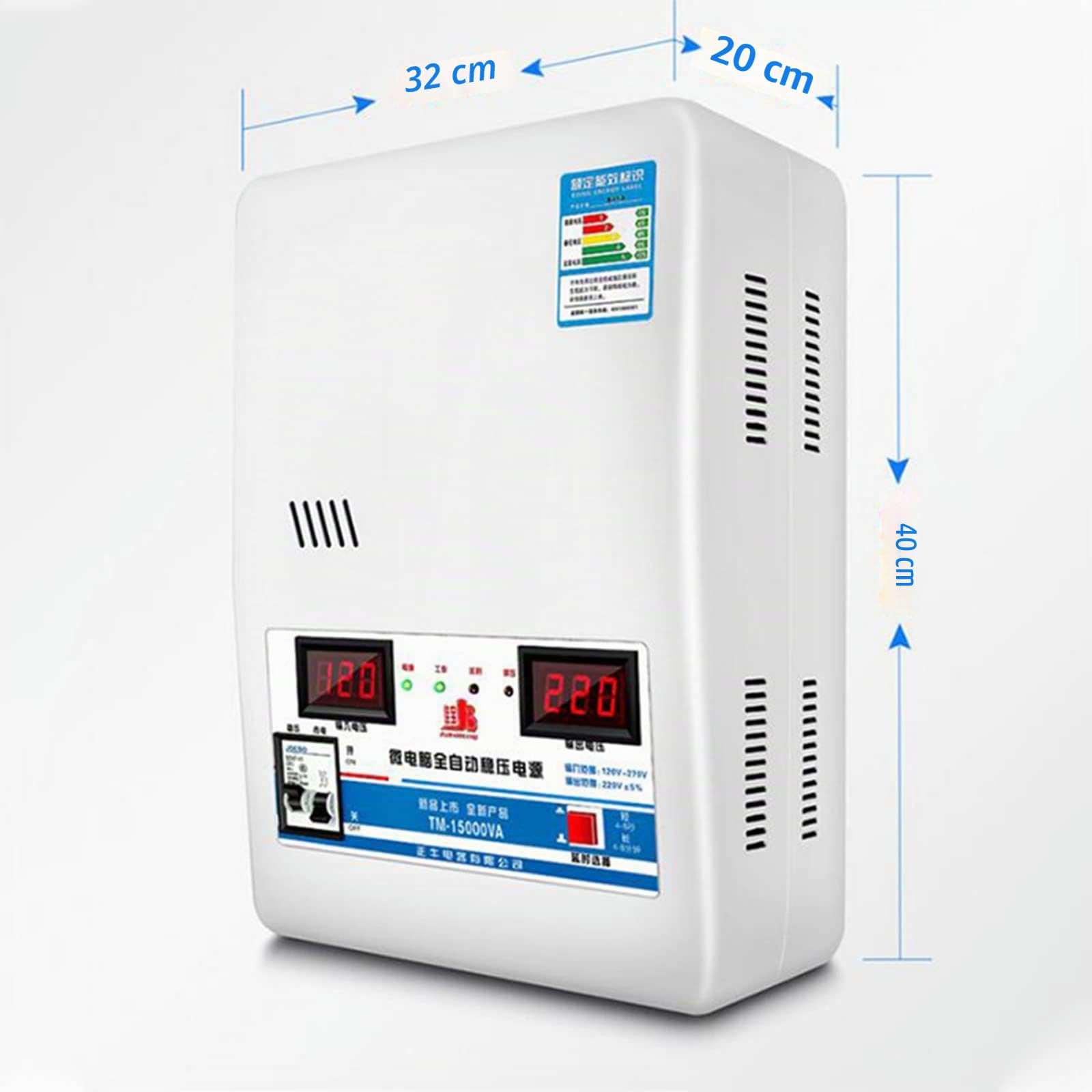 Regulador de voltaje automático 220v 15000/6800va hogar ultra bajo estabilizador estabilizador alimentación Estabilizador