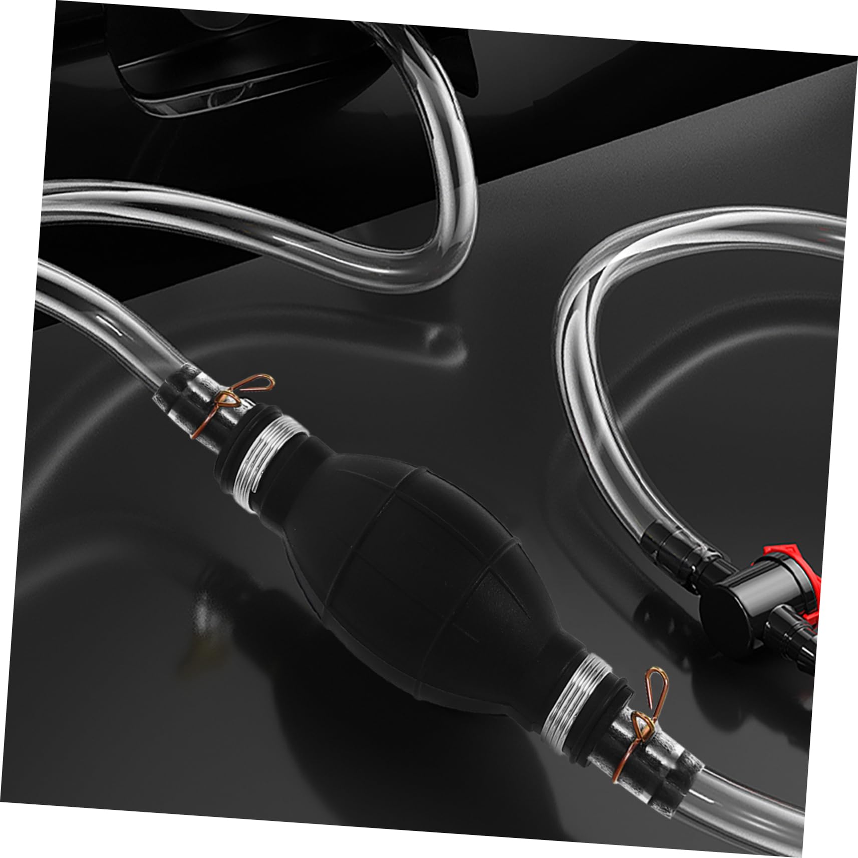 Gatuida 5ensembles Pompe à Siphon Manuelle Pour Transfert De Carburant Pompe à Essence Et Huile Système De Siphon Et Pratique Sans Électricité