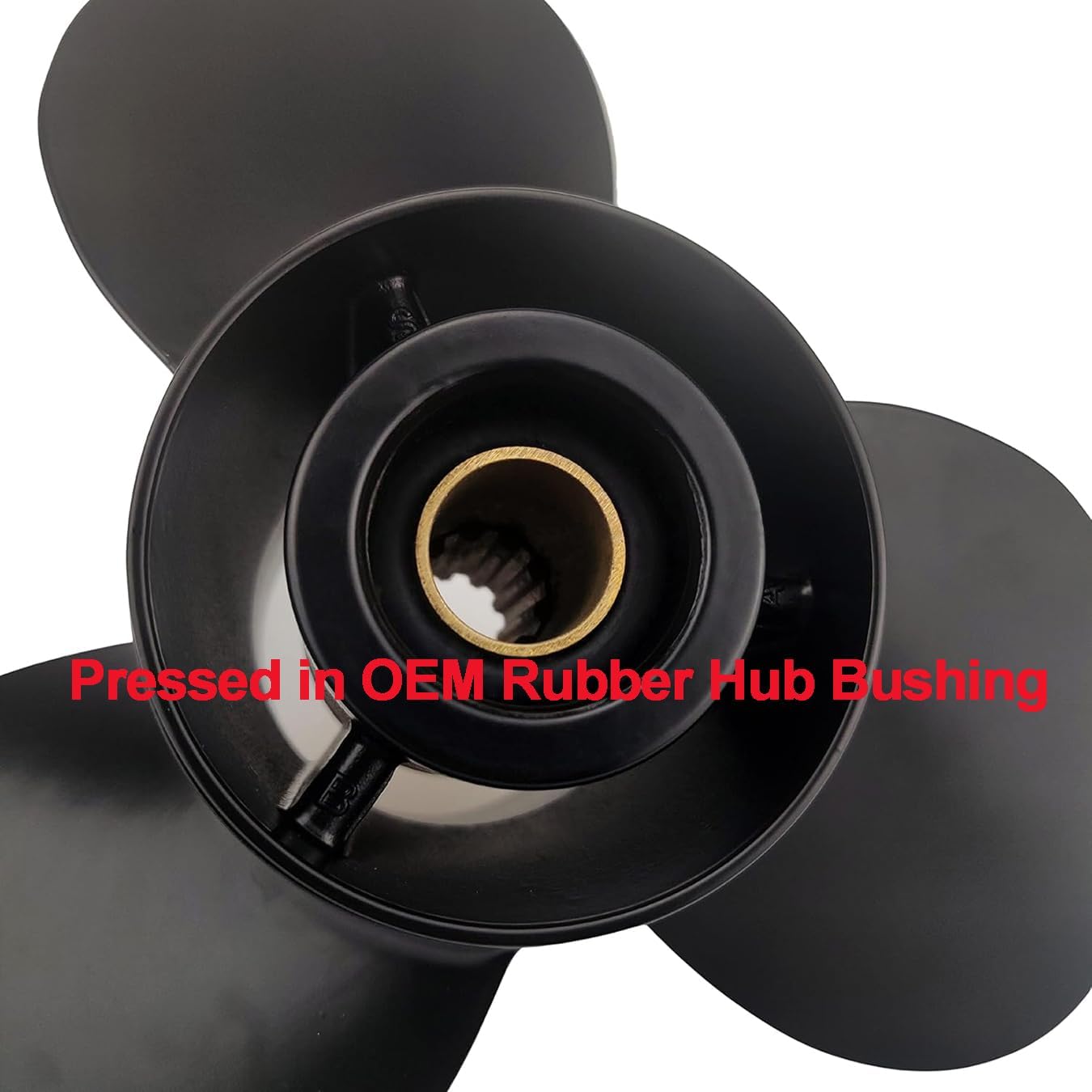 10 1/4x12 Pitch Outboard Propeller 10.25x12 Boat Prop Compatible with Suzuki 25-30HP 10 Spline Tooth, Replaced for OEM No.58100-96430-019, Aluminum 3 Blades