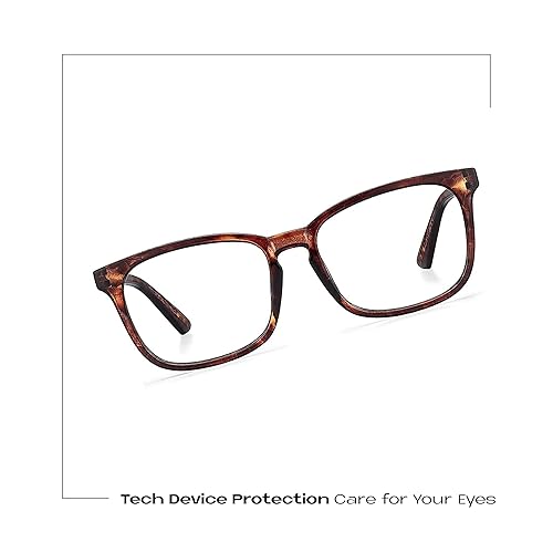 Miniatura 6 de Readerest Lentes de lectura con bloqueo de luz azul (tortuga borbón, aumento de 0.00), anteojos para computadora con lente reflectante fina,