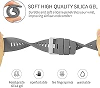 Vista 5 de Watbro Correa compatible con Garmin Forerunner 35, correa de repuesto de silicona suave, para reloj inteligente Garmin Forerunner 35, se ajusta a