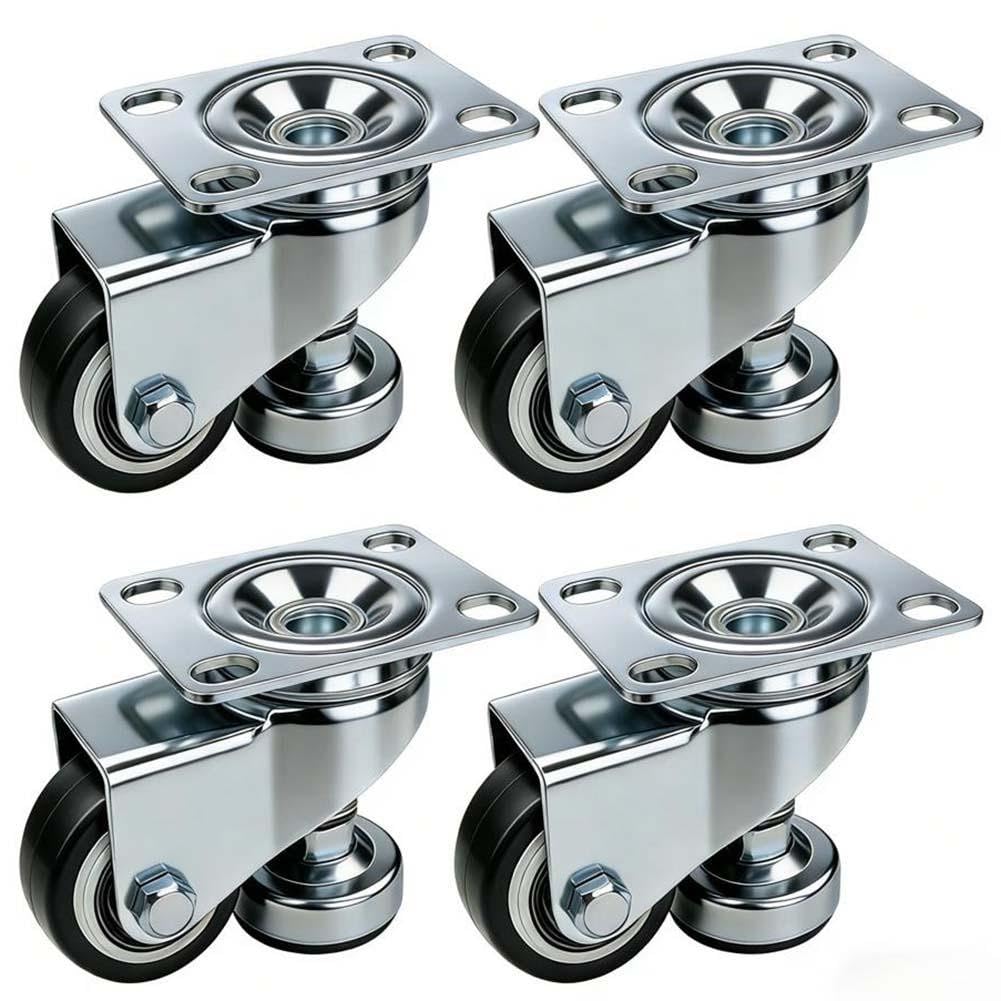 Roulettes pivotantes 7,6 cm charge 816 kg avec freins en polyuréthane