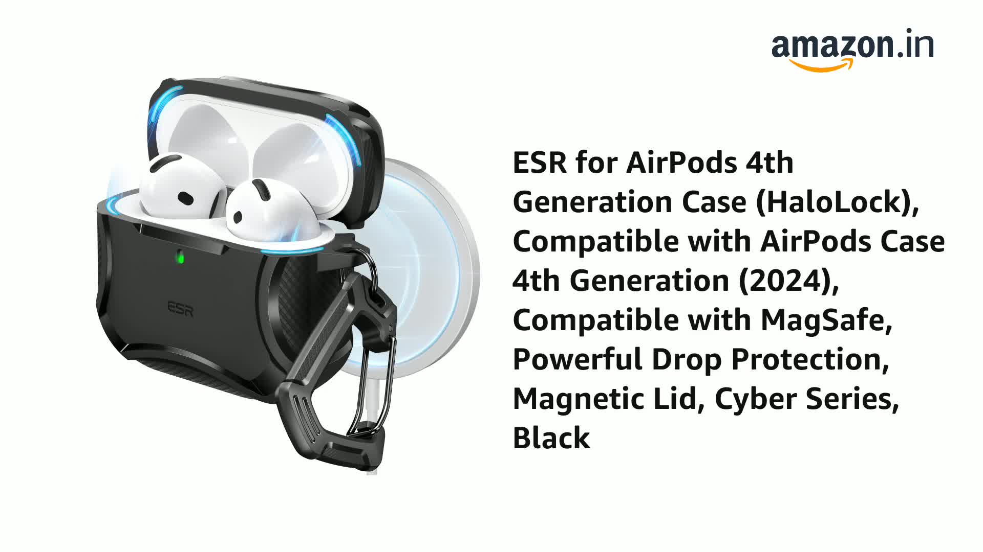 ESR for AirPods 4 Case, Compatible with AirPods 4th Generation