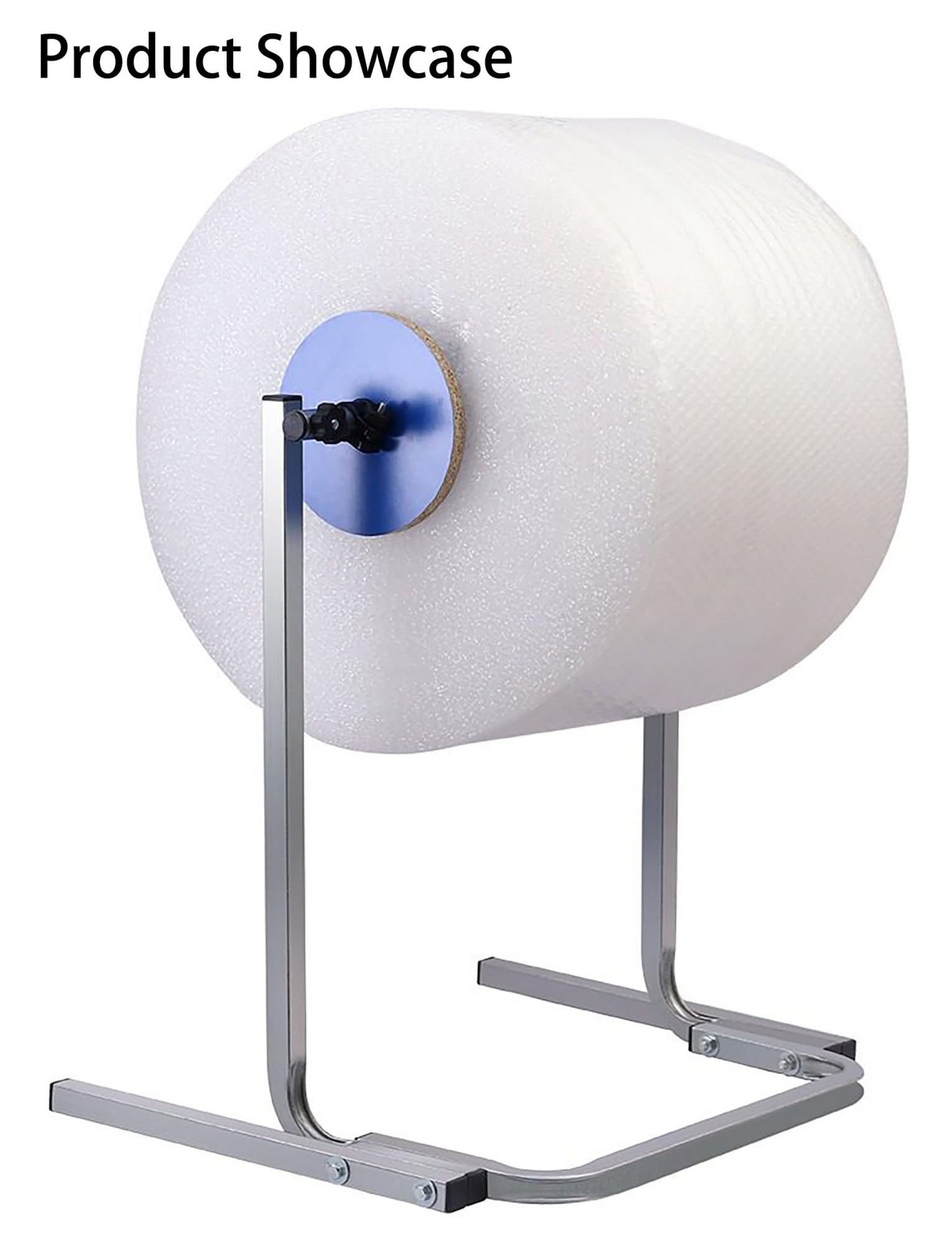 Distributeur industriel de rouleaux de papier bulle – Support debout en acier galvanisé lourd for entrepôt et station d'emballage(H: 64cm Width: 60cm)