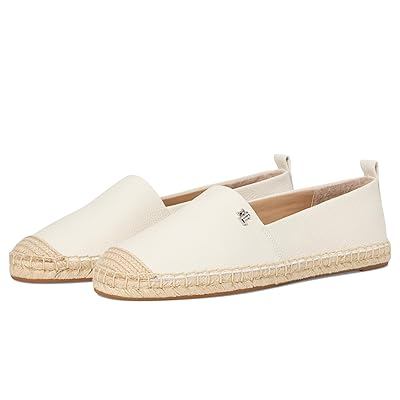 Lauren Ralph Lauren Cameryn Iv Tumbled Leather Espadrille Women