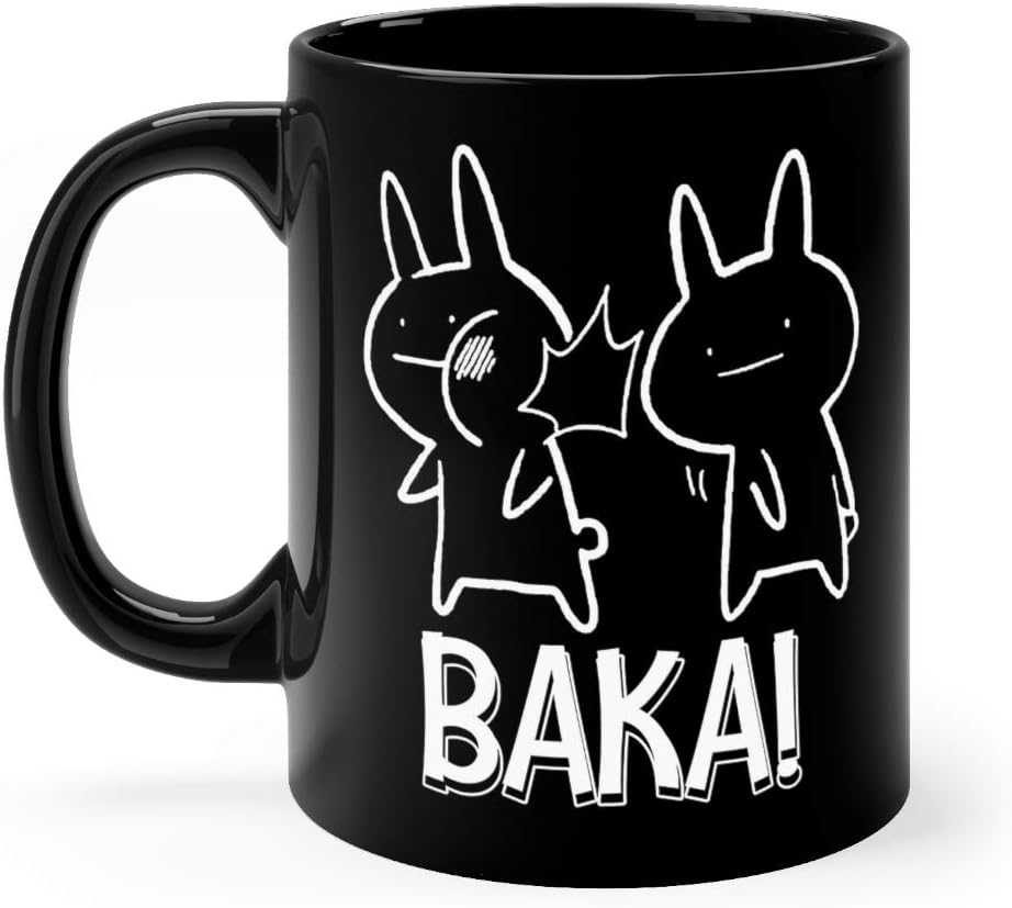 Baka For True Otakus Anime Fans Funny Cute Mug Ceramic 11oz Black